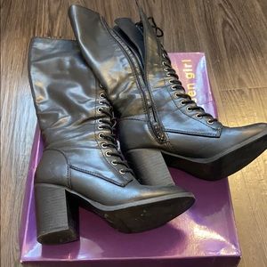 madden girl knee high boots